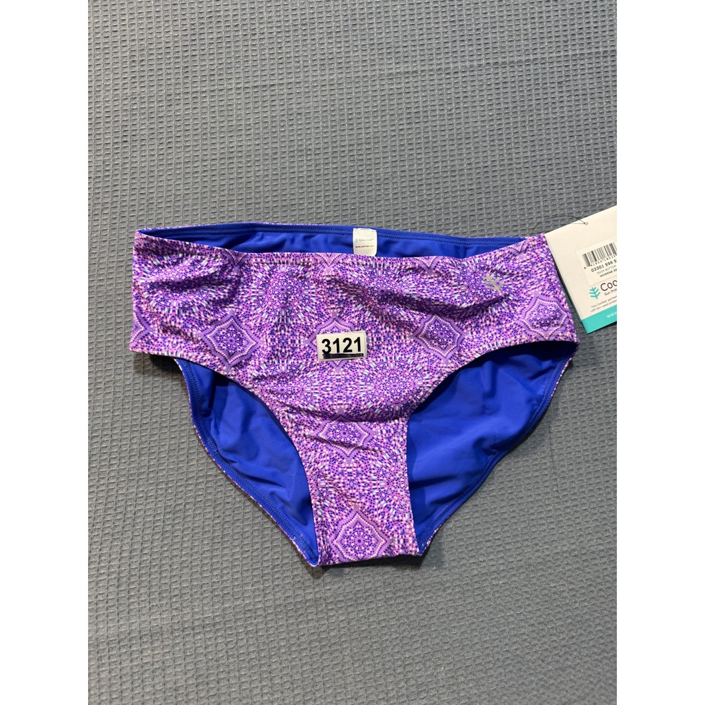 Coolibar Swim Bottom Womens XS Purple Mosaic UPF 50+ 03301-596-51